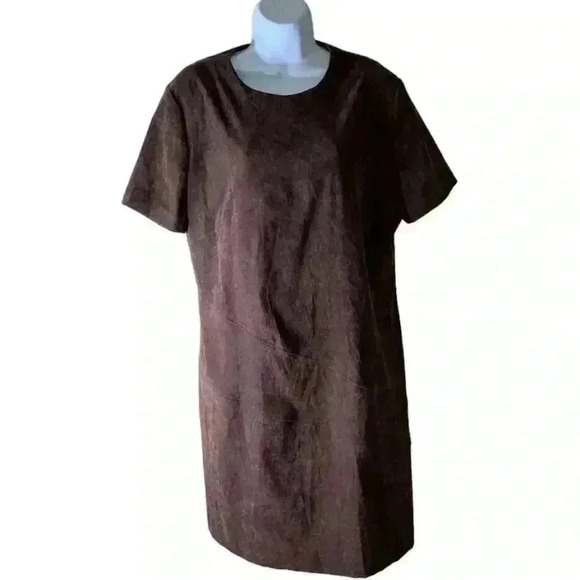 Vintage Worthington Dress Women's Size 18 A-Line Back Zip Short Sleeves - Picture 3 of 6